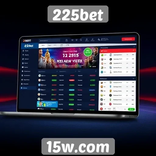 Interface e usabilidade do site 225bet